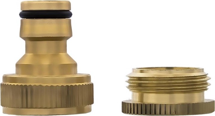 Штуцер QUATTRO ELEMENTI внутр. резьба 1/2" и 3/4"-брс папа, латунь [246-357]