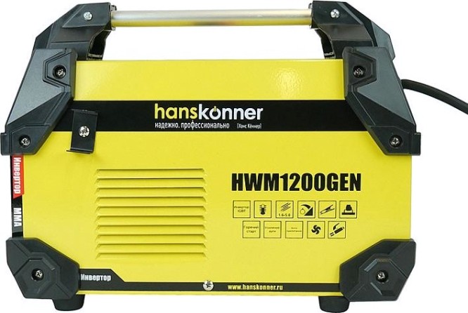 Сварочный инвертор HANSKONNER HWM1200GEN работа от генератора Сварочный инвертор HANSKONNER HWM1200GEN работа от генератора
