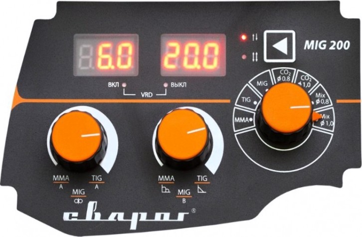 Сварочный полуавтомат СВАРОГ PRO MIG 200 SYNERGY (N229) многофункциональный (MIG/MAG, MMA, TIG DC) [00000091097]