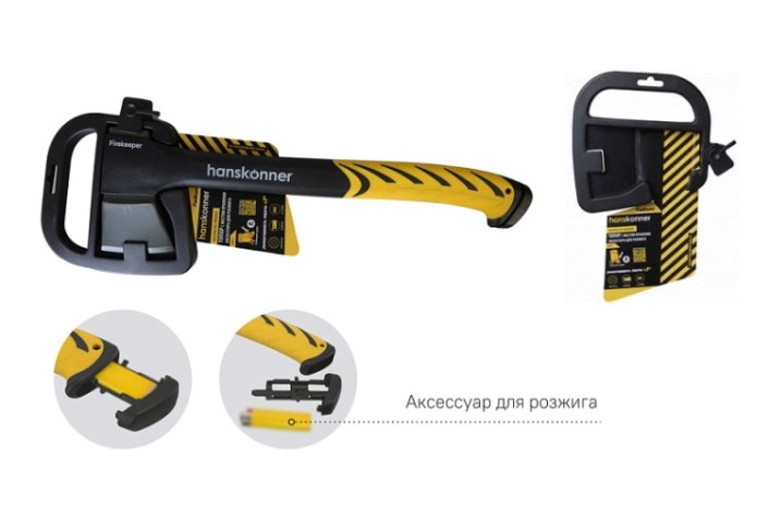 Топор HANSKONNER HK1015-02-FB0650 650г,фибергл. рукоятка Топор HANSKONNER HK1015-02-FB0650 650г,фибергл. рукоятка