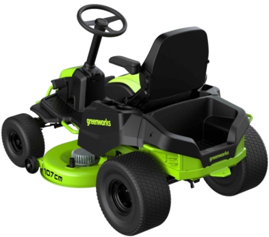 Трактор садовый GREENWORKS GC82LT107 аккумуляторный без АКБ и ЗУ [7404507]