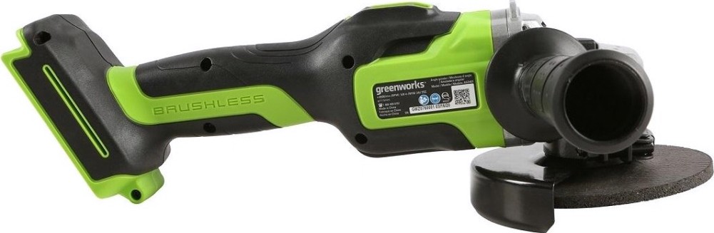Угловая шлифмашина аккумуляторная GREENWORKS GD24AG без АКБ и ЗУ (3200207) [3200207]