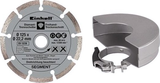 Угловая шлифмашина сетевая EINHELL TE-AG 125/750 Kit, 125 мм [4430885]