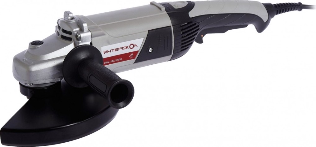 Угловая шлифмашина сетевая ИНТЕРСКОЛ УШМ- 230/2000 М New [626.1.1.00]