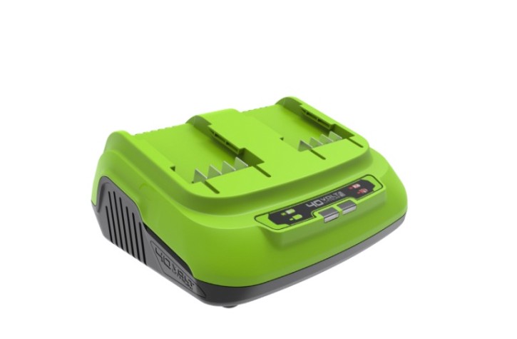 Зарядное устройство для аккумуляторов GREENWORKS 40.0V двухпостовое 2938807 [2938807]