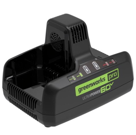 Зарядное устройство для аккумуляторов GREENWORKS 60.0V быстрое для двух аккумуляторов [2954407]